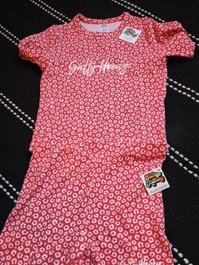 Coral Pink Leopard Womens Intimate Set